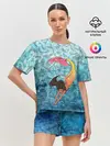 Женская пижама с шортами / Русалка | Подводный мир