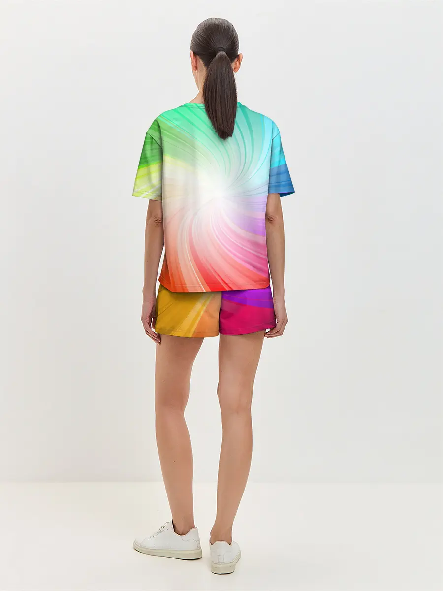 Женская пижама с шортами / Танцующий единорог | Unicorn DAB