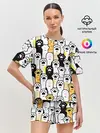 Женская пижама с шортами / КОШАЧИЬ ЛАПЫ