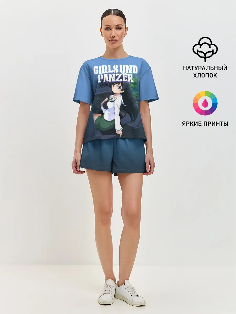 Женская пижама с шортами / Girls und Panzer