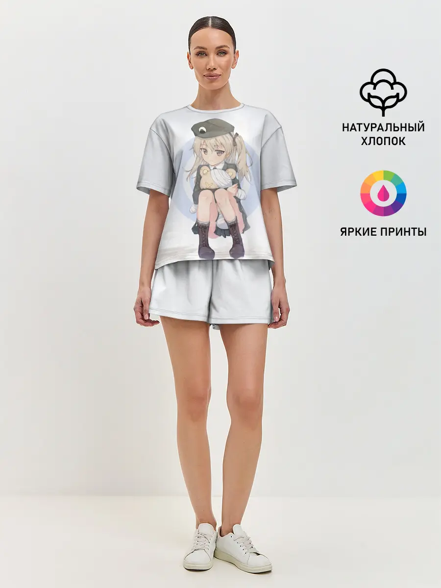 Женская пижама с шортами / Girls und Panzer