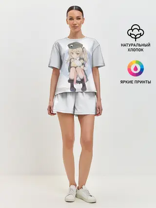 Женская пижама с шортами / Girls und Panzer