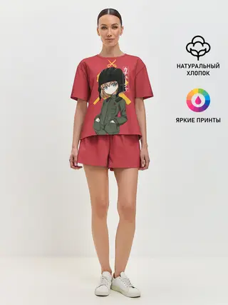 Женская пижама с шортами / Катюша