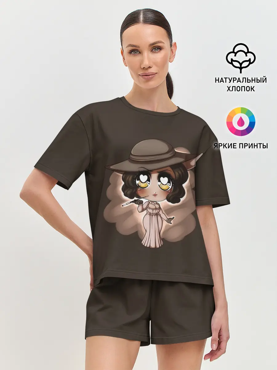 Женская пижама с шортами / Mini Dimitrescu