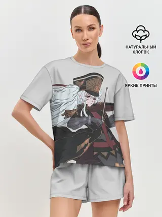 Женская пижама с шортами / Альтаир со скрипкой