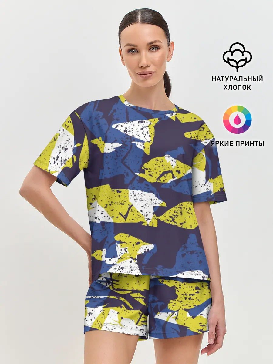 Женская пижама с шортами / Пятна