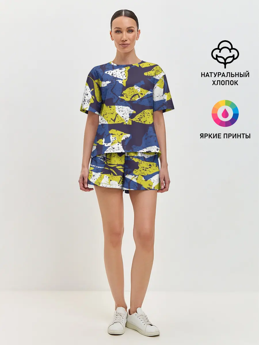 Женская пижама с шортами / Пятна