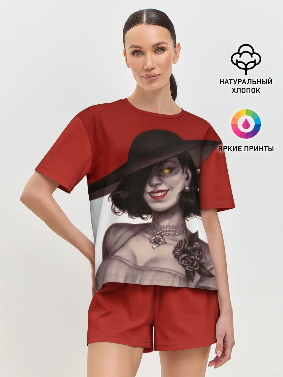 Женская пижама с шортами / Леди Димитреску из Резидента