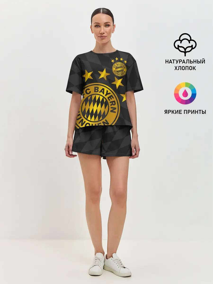 Женская пижама с шортами / ФК БАВАРИЯ / BAYERN / МЮНХЕН