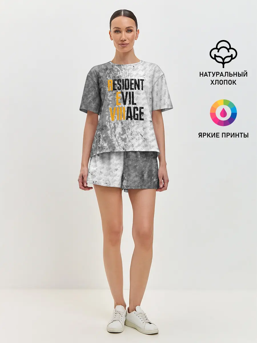 Женская пижама с шортами / RESIDENT EVIL VILLAGE | ГРАНЖ