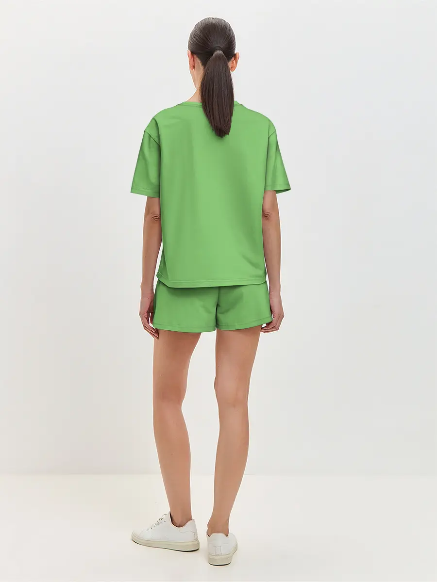 Женская пижама с шортами / Зеленый Франкенштейн