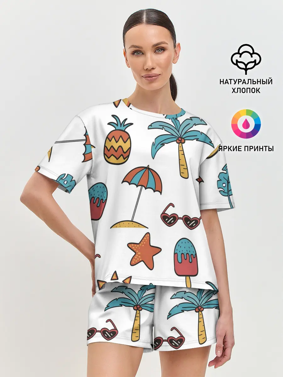 Женская пижама с шортами / На отдыхе