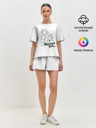 Женская пижама с шортами / Сестры Димитреску