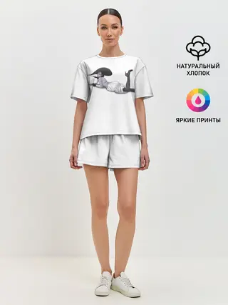 Женская пижама с шортами / Tall Vampire Lady. RE