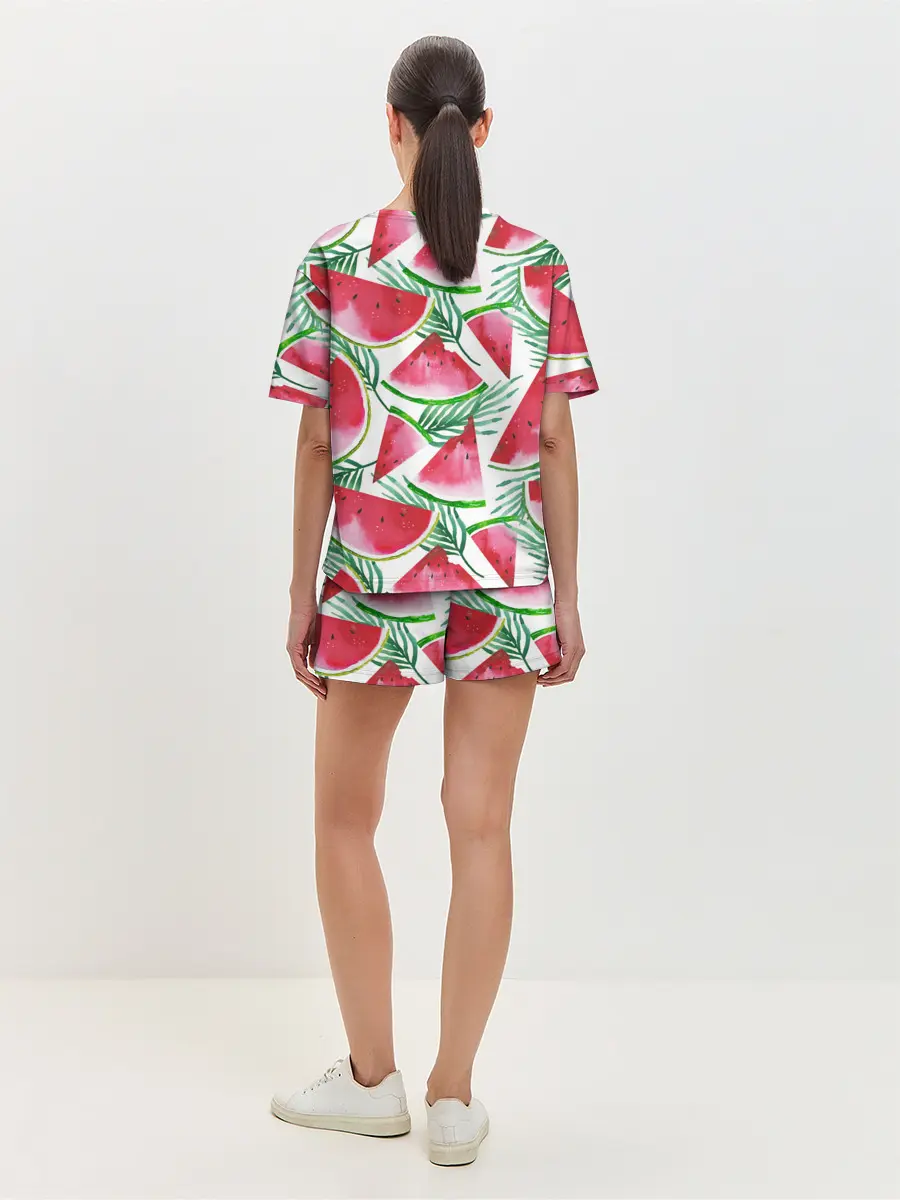 Женская пижама с шортами / Арбузное настроение