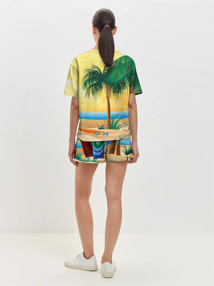 Женская пижама с шортами / Пляж