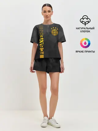 Женская пижама с шортами / ФК БАВАРИЯ / BAYERN / ЗОЛОТО