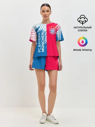Женская пижама с шортами / ФК БАВАРИЯ / BAYERN / МЮНХЕН