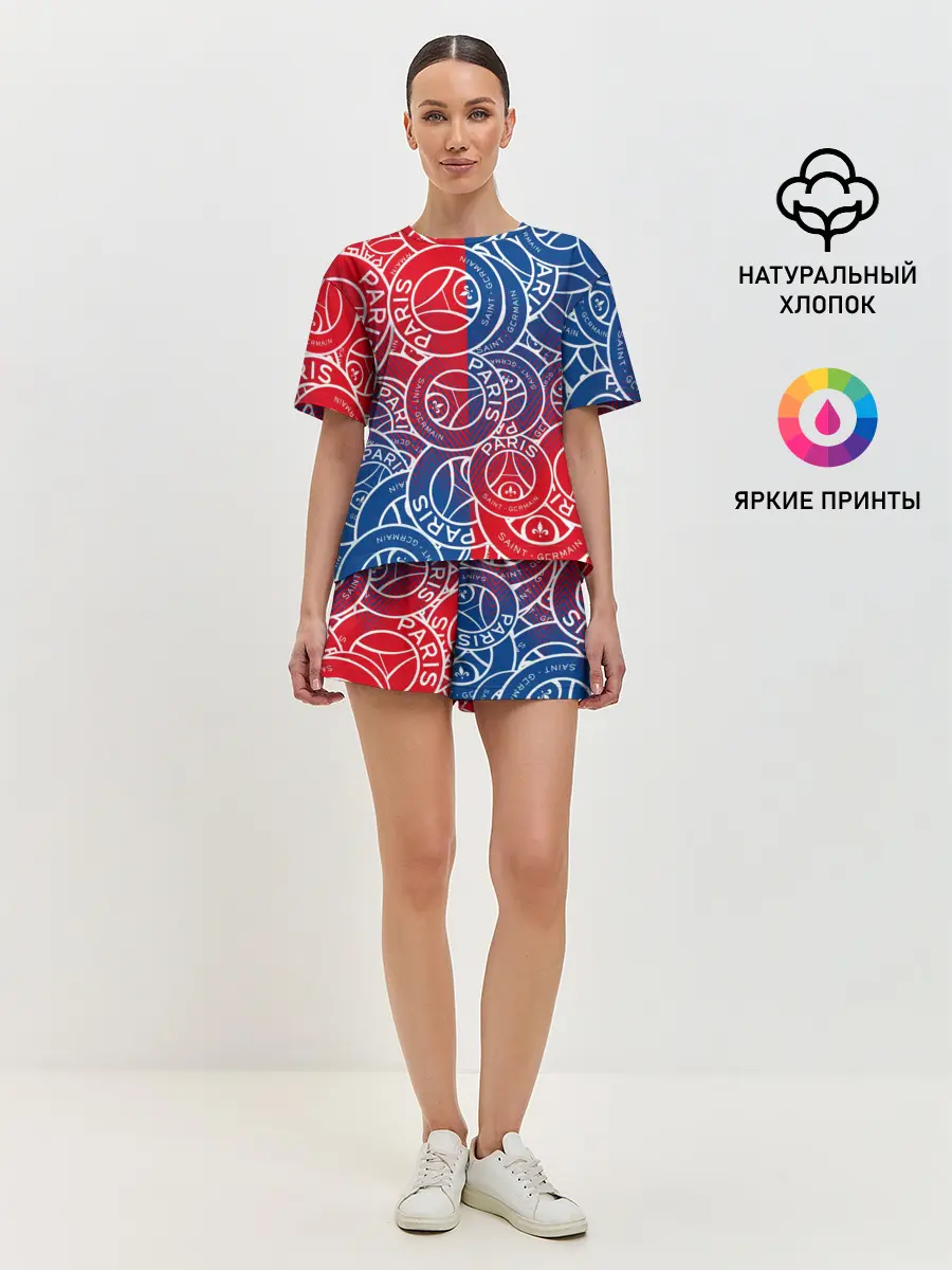 Женская пижама с шортами / ФК ПСЖ / PARIS SAINT GERMAIN