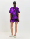 Женская пижама с шортами / Неоновый Дым