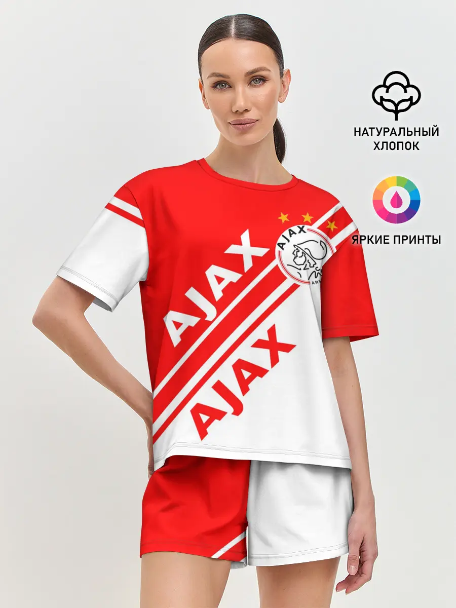 Женская пижама с шортами / FC AJAX AMSTERDAM / ФК АЯКС