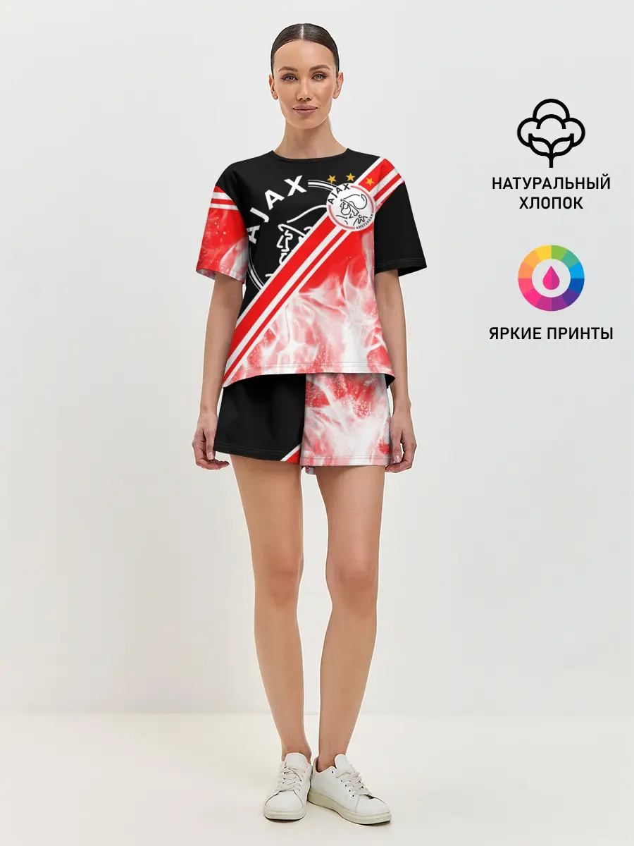 Женская пижама с шортами / FC AJAX AMSTERDAM / ФК АЯКС