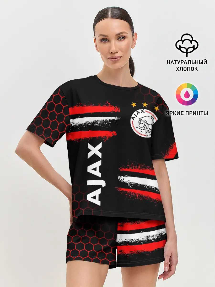 Женская пижама с шортами / FC AJAX AMSTERDAM / ФК АЯКС