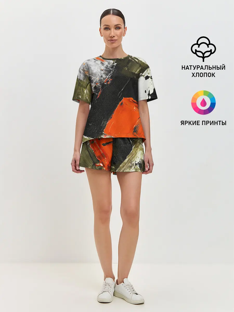 Женская пижама с шортами / Современное искусство
