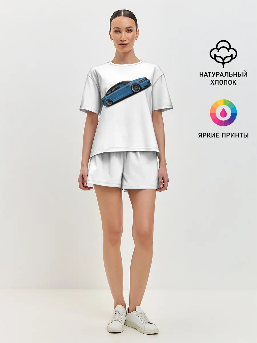 Женская пижама с шортами / СиняЯ МашиНа