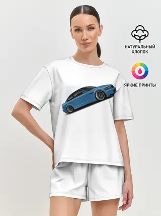 Женская пижама с шортами / СиняЯ МашиНа