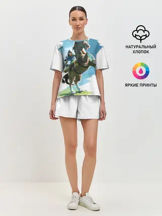 Женская пижама с шортами / Линк на коне