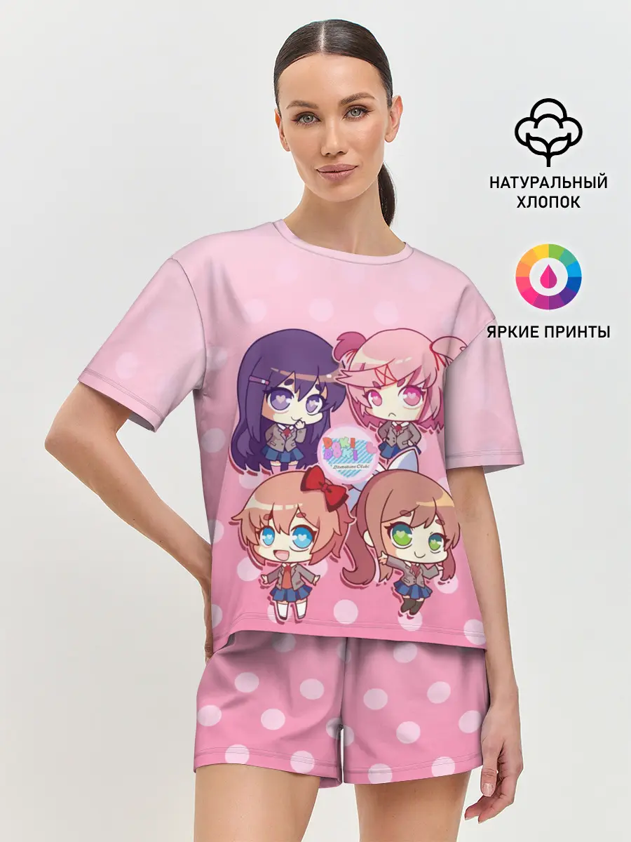 Женская пижама с шортами / DOKI DOKI LITERATURE CLUB