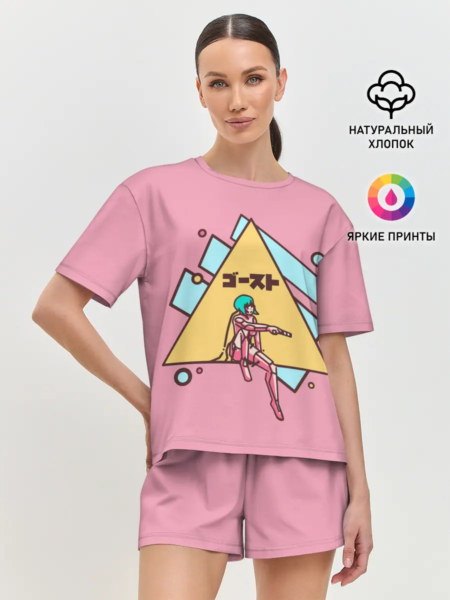 Женская пижама с шортами / Motoko Art