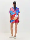 Женская пижама с шортами / Абстрактные Фигуры