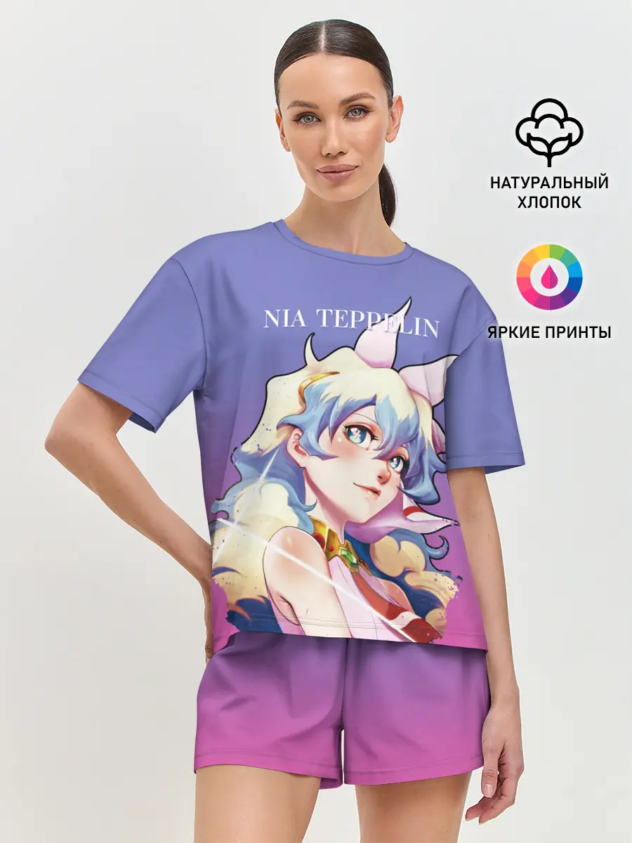 Женская пижама с шортами / Nia Gurren Lagann