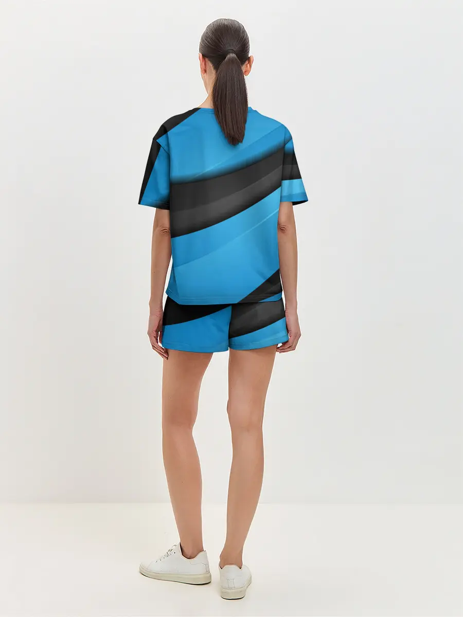 Женская пижама с шортами / Blue Sport Style