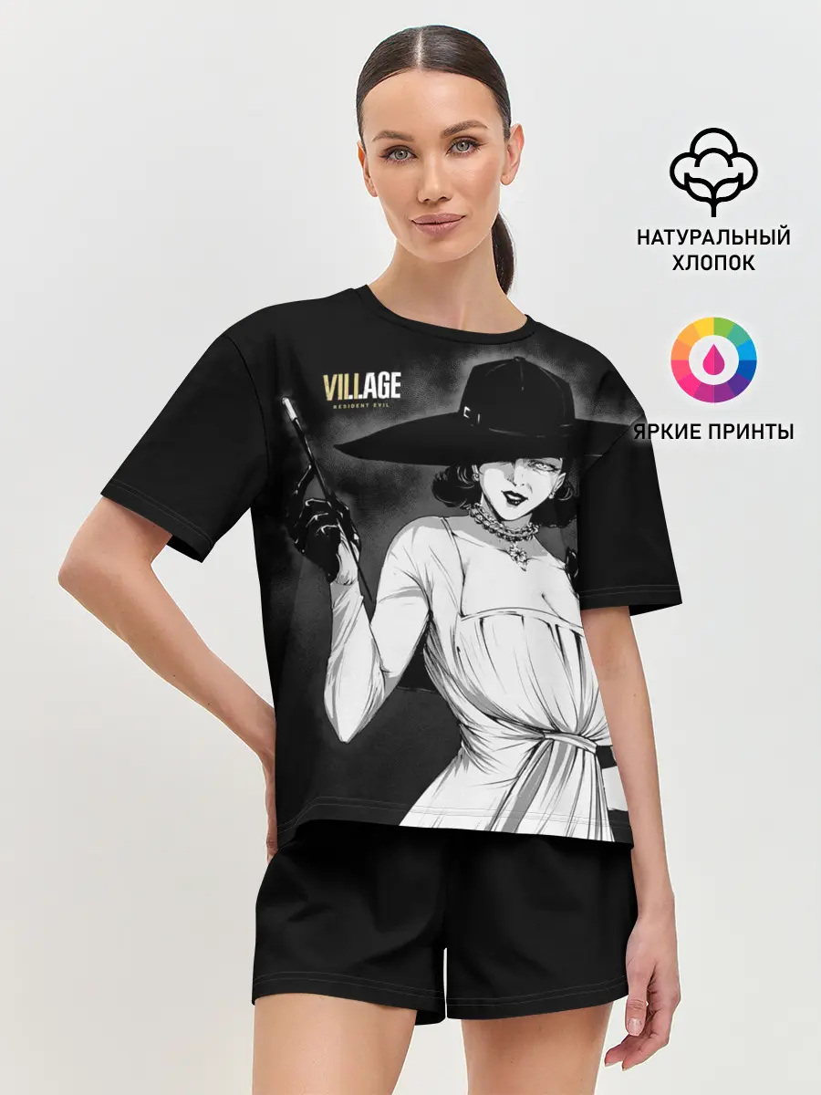 Женская пижама с шортами / Lady Alcina Dimitrescu