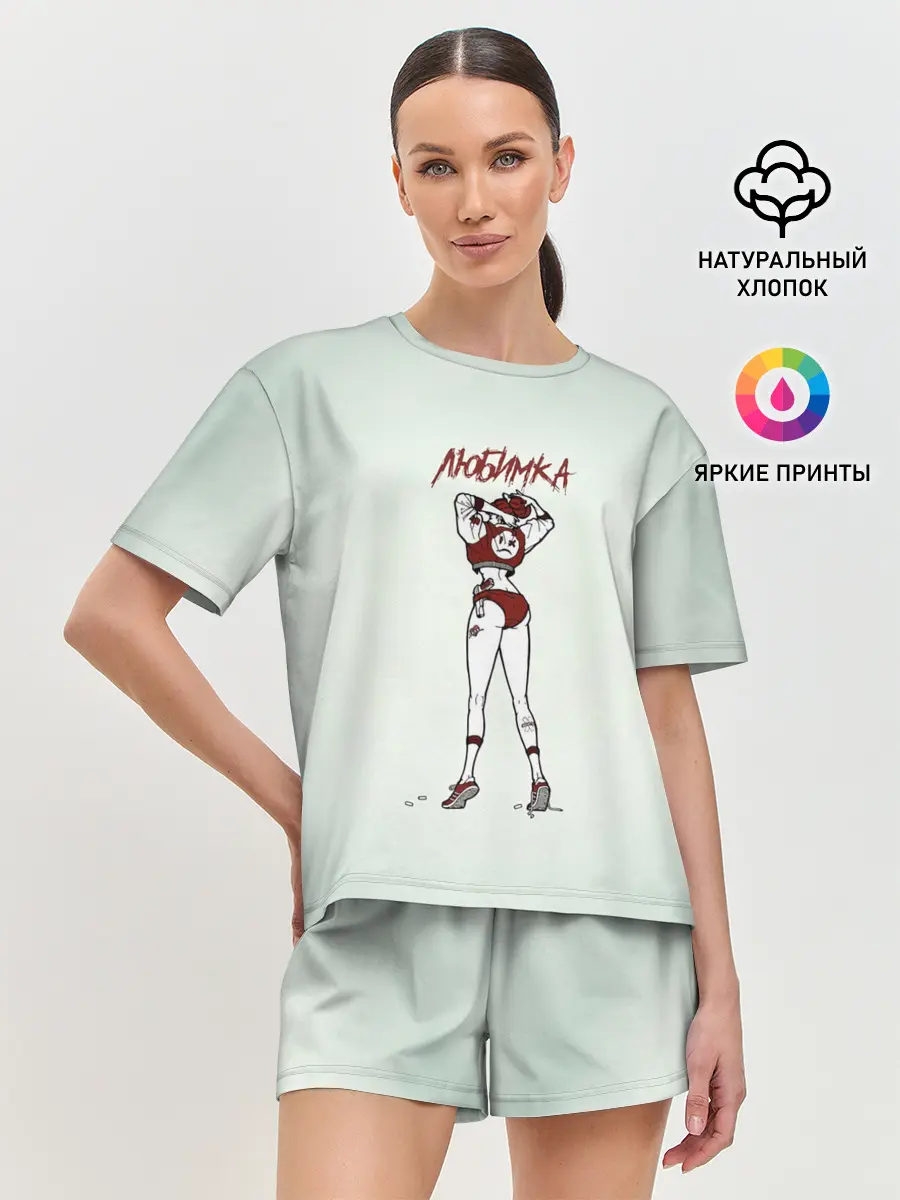 Женская пижама с шортами / Нилетто | Любимка