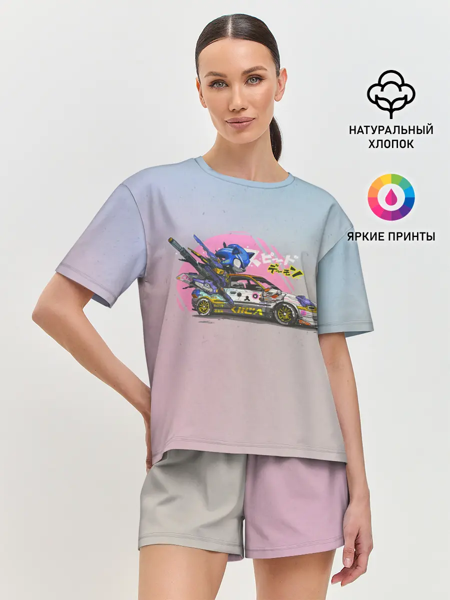 Женская пижама с шортами / Sonic racer