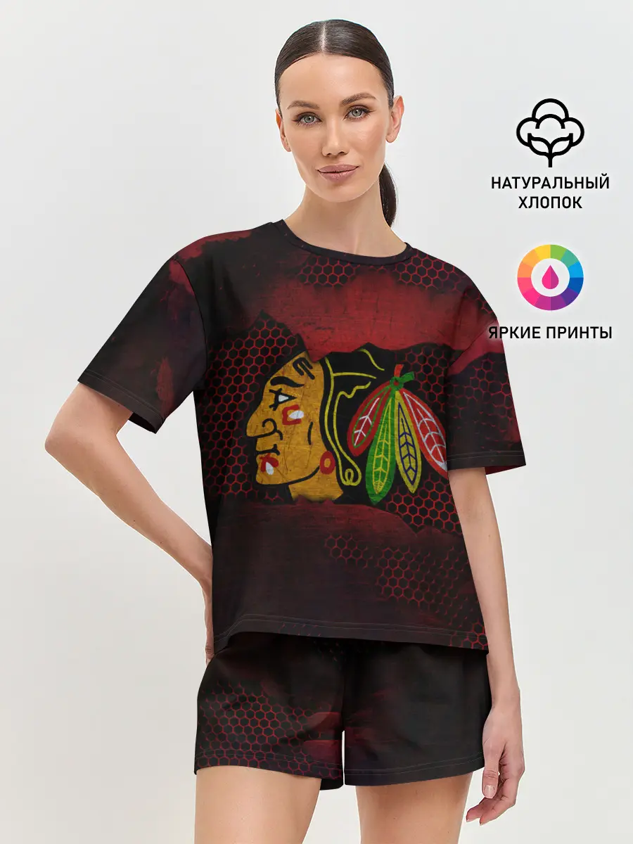 Женская пижама с шортами / CHICAGO NHL