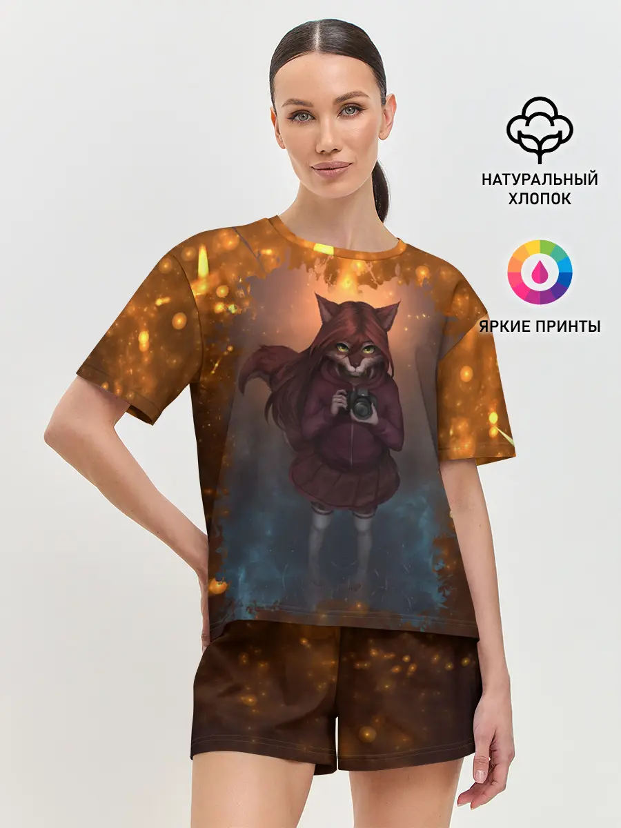 Женская пижама с шортами / Fury Photographer