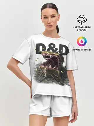 Женская пижама с шортами / D&D | Мимик-сундук | ДнД