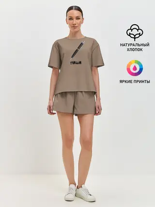 Женская пижама с шортами / Пиши