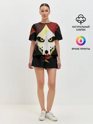 Женская пижама с шортами / Взгляд фурини