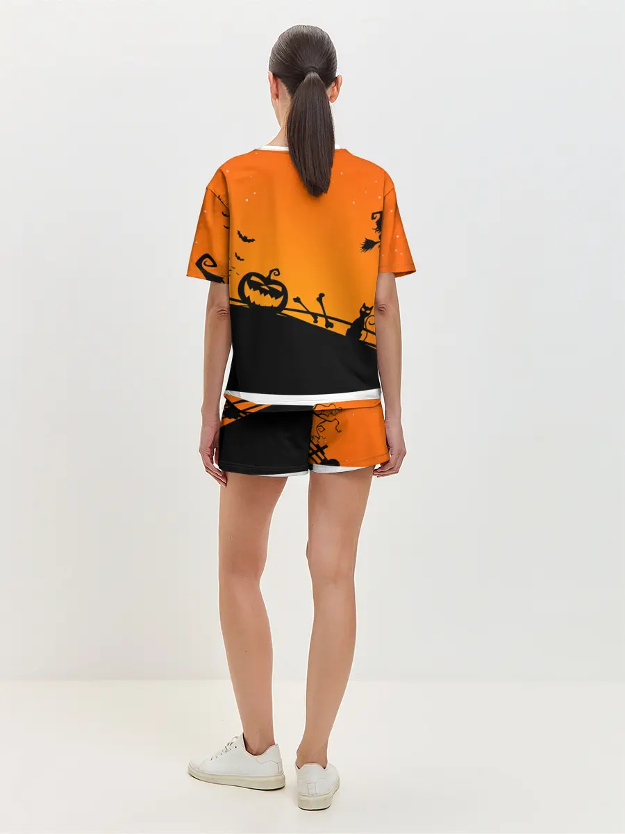 Женская пижама с шортами / Хэллоуин