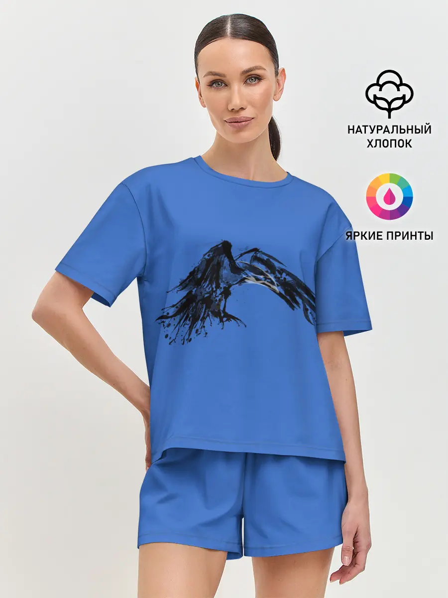 Женская пижама с шортами / Тень ворона