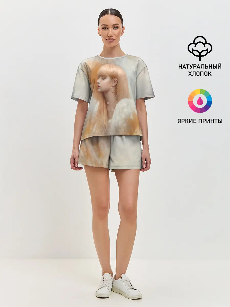Женская пижама с шортами / Розэ маслом