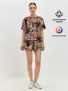 Женская пижама с шортами / Логотипы Аниме Мультиков