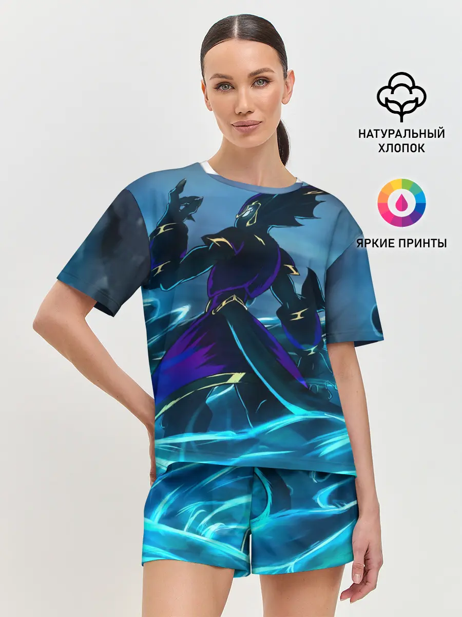 Женская пижама с шортами / Демон