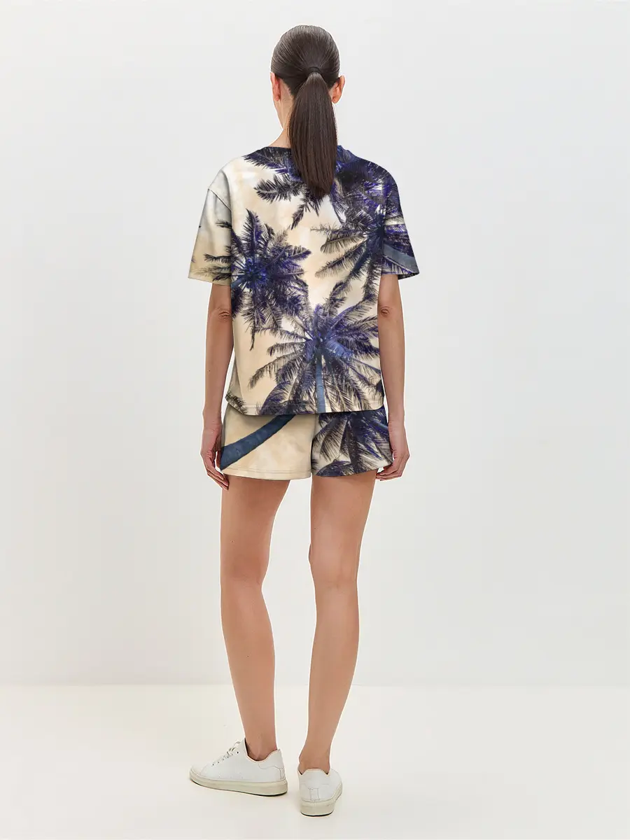 Женская пижама с шортами / Тропики